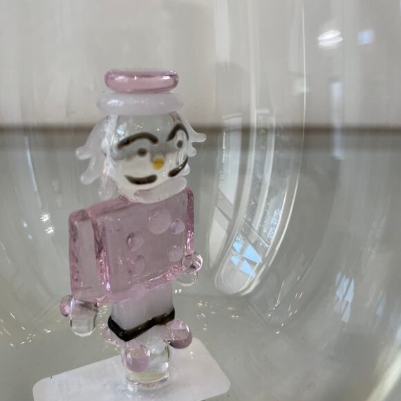 Pink Nutcracker Stemless Wine Glass Christmas Holiday Barware NEW - Picture 5 of 10